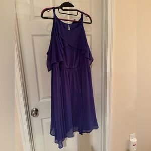 LAST CHANCE - Torrid royal purple cocktail/wedding guest dress, size 2